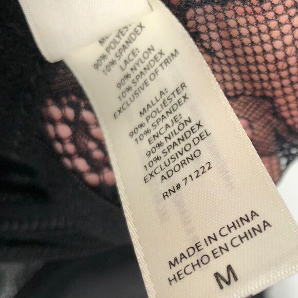 JESSICA SIMPSON Black Mesh‎ Lace Babydoll Medium - Picture 4 of 6